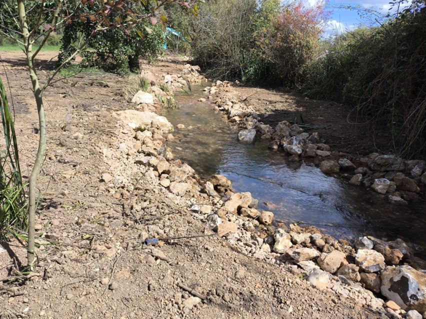 Travaux sur la Houzée à Selommes